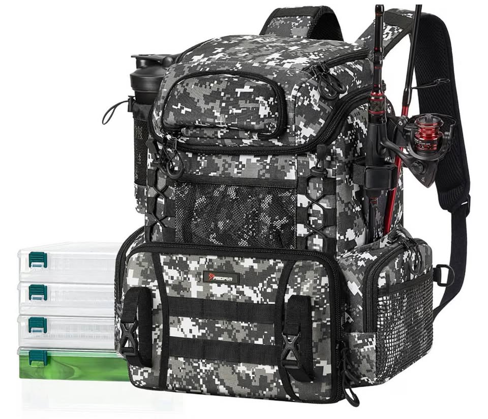 Piscifun 42L Fishing Tackle Backpack
